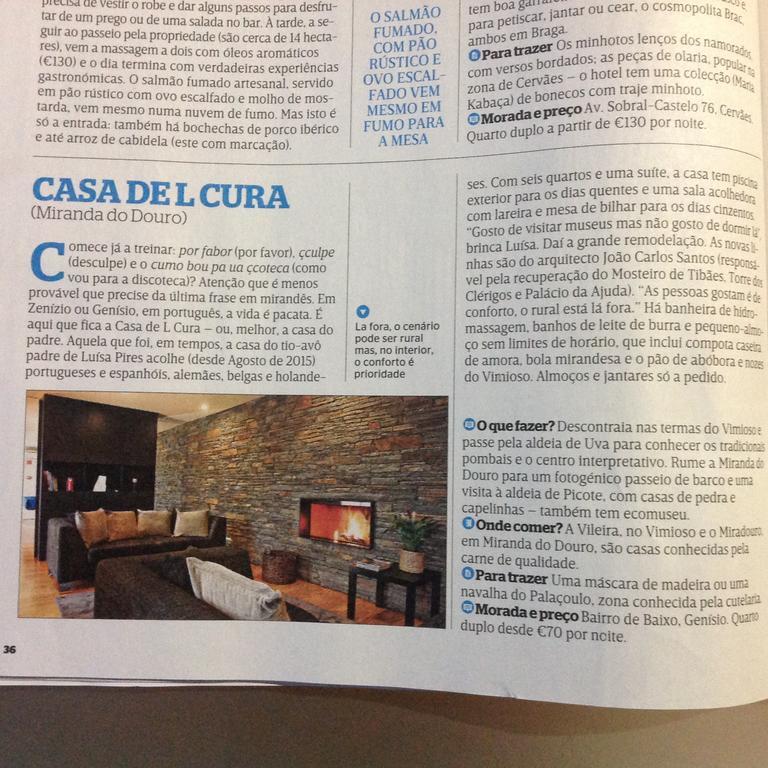 Casa De L Cura Pensionat Miranda do Douro Exteriör bild